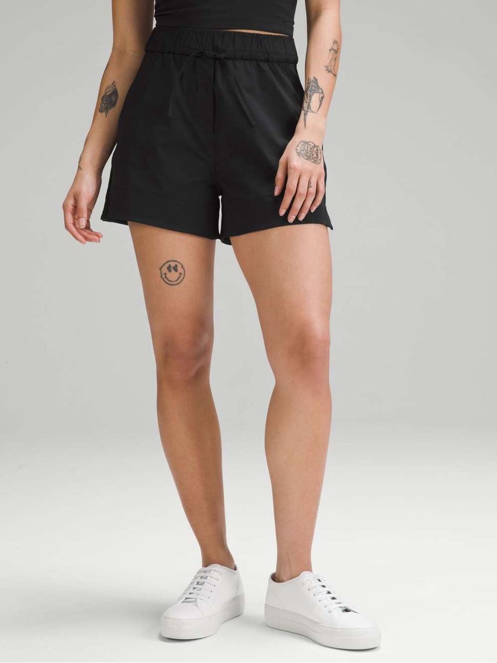 Lululemon Women’s Cinchable Waist High-Rise Woven Short 3.5" Black Size Medium
